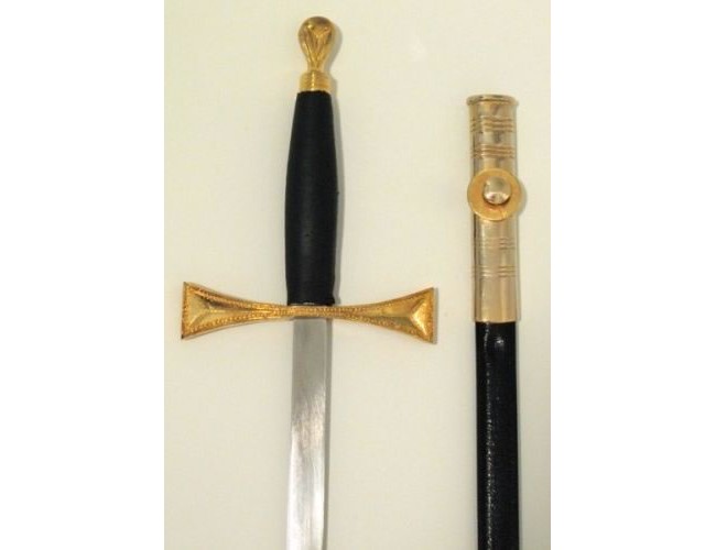 Masonic Sword with Gold Fittings
