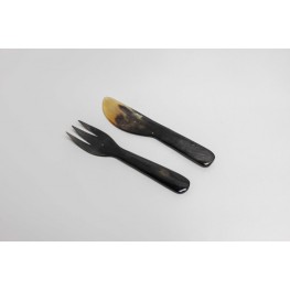 Horn Knife and Fork