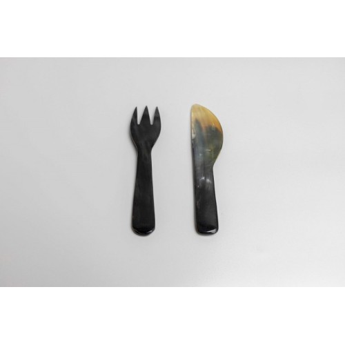 Horn Knife and Fork