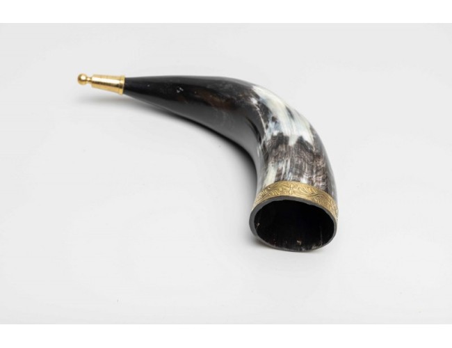 Genuine Natural Horn with Metal Fittings