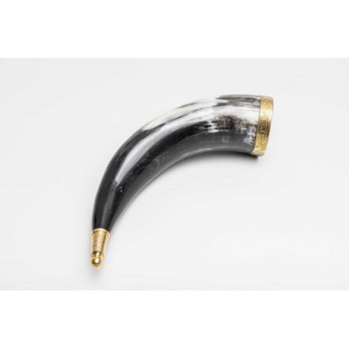 Genuine Natural Horn with Metal Fittings