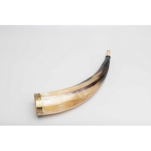 Genuine Natural Horn with Metal Fittings