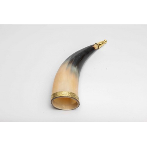 Genuine Natural Horn with Metal Fittings