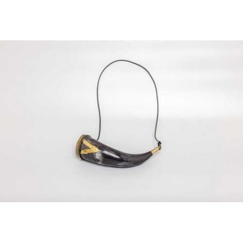 V for Viking Drinking Horn with Leather Strap