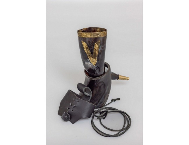 V for Viking Drinking Horn with All Accessories