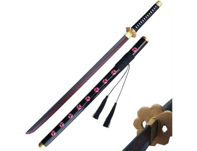 Black with Pink Motif Foam Katana V2