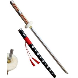 Black with White Crosses (Beige Handle) Foam Sword