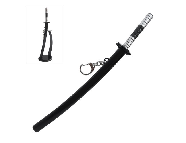 22cm Manga Sword Keyring 4 on Stand