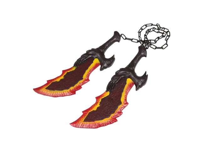 Foam Sword Pair on Fire