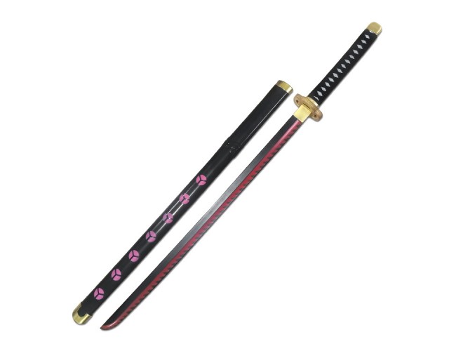Black with Pink Motif Foam Katana