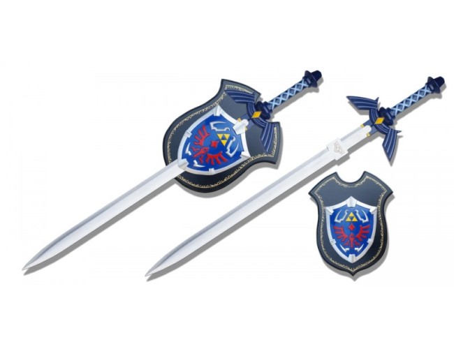 Blue Sword and Shield with Plaque