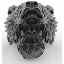 Wolf Man Ring in Box