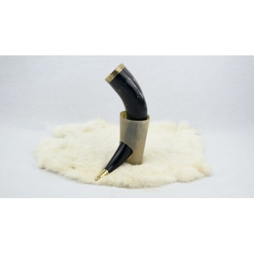 Horn with Metal Fittings and All Accessories