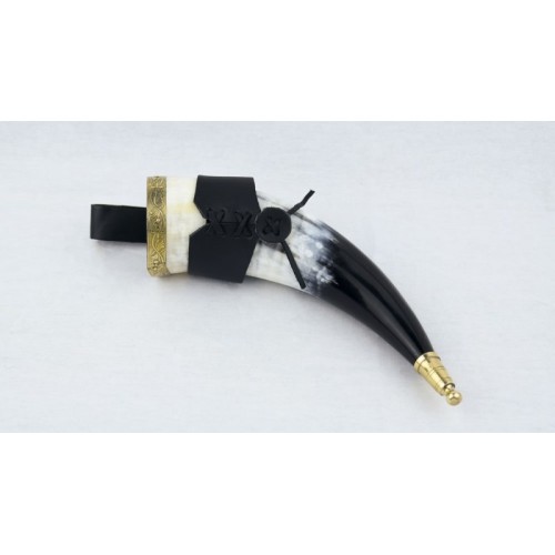 Horn with Metal Fittings and All Accessories