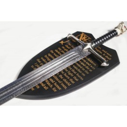 Snow Direwolf Book Sword in Damascus