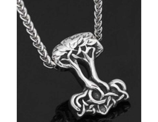 Tree of Life Mjolnir in Viking Pouch